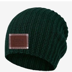 Green love your melon beanie